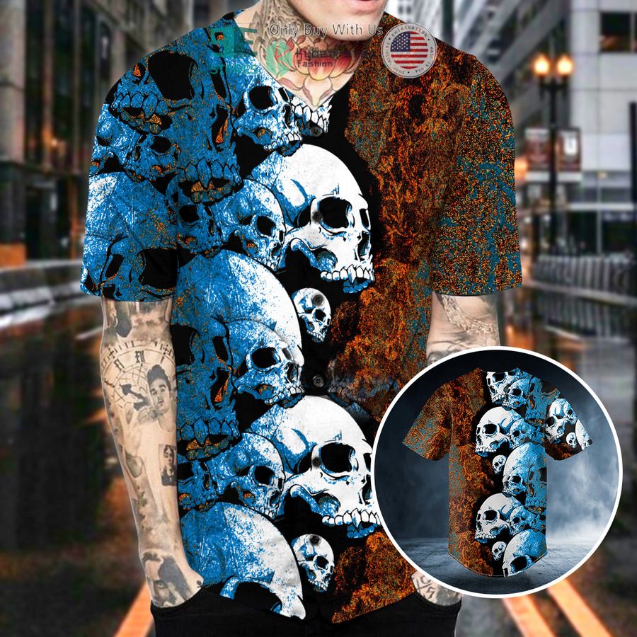 lava pile of skull baseball jersey 2 14289