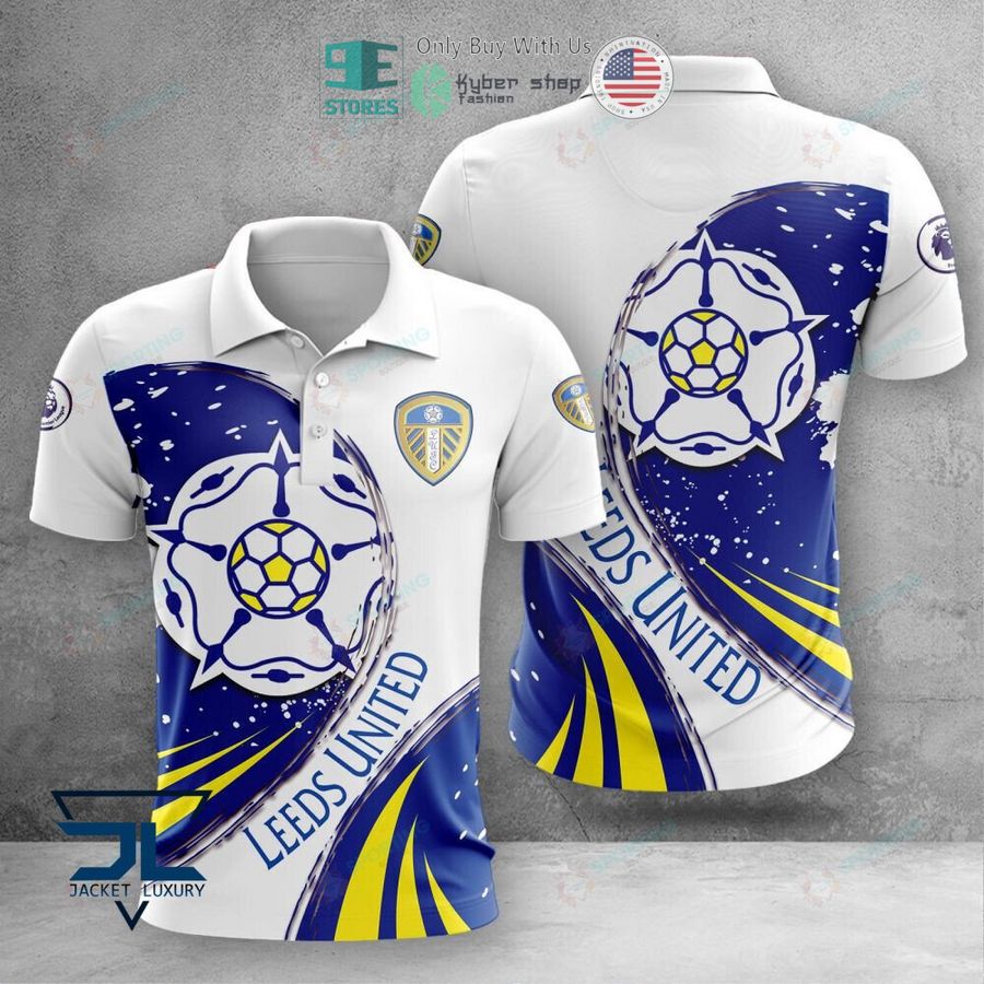 leeds united f c logo 3d polo shirt hoodie 1 75500