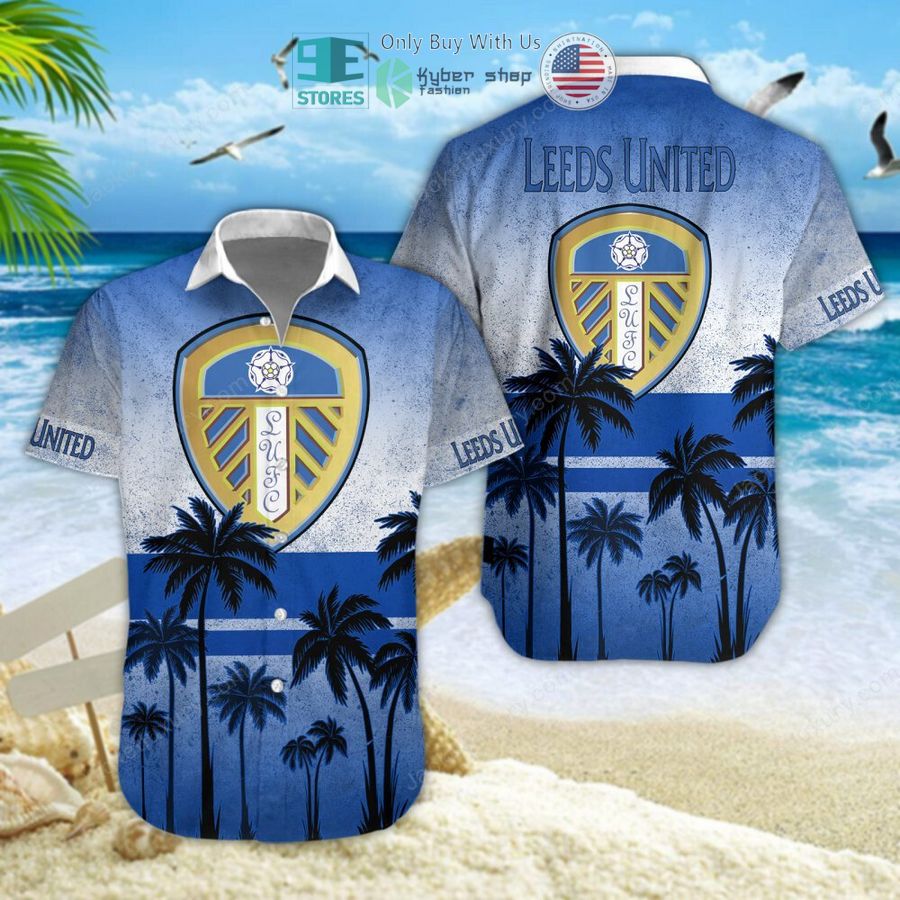 leeds united f c palm tree hawaiian shirt shorts 1 6636