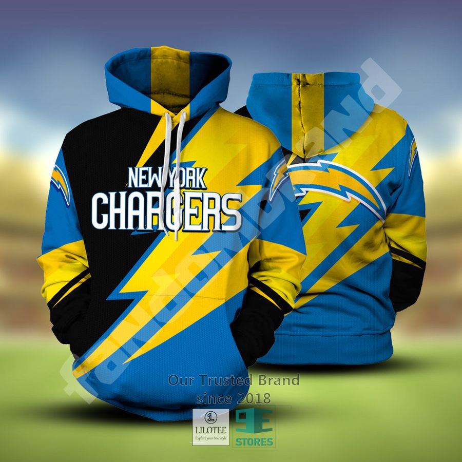 los angeles chargers 3d hoodie 1 50359