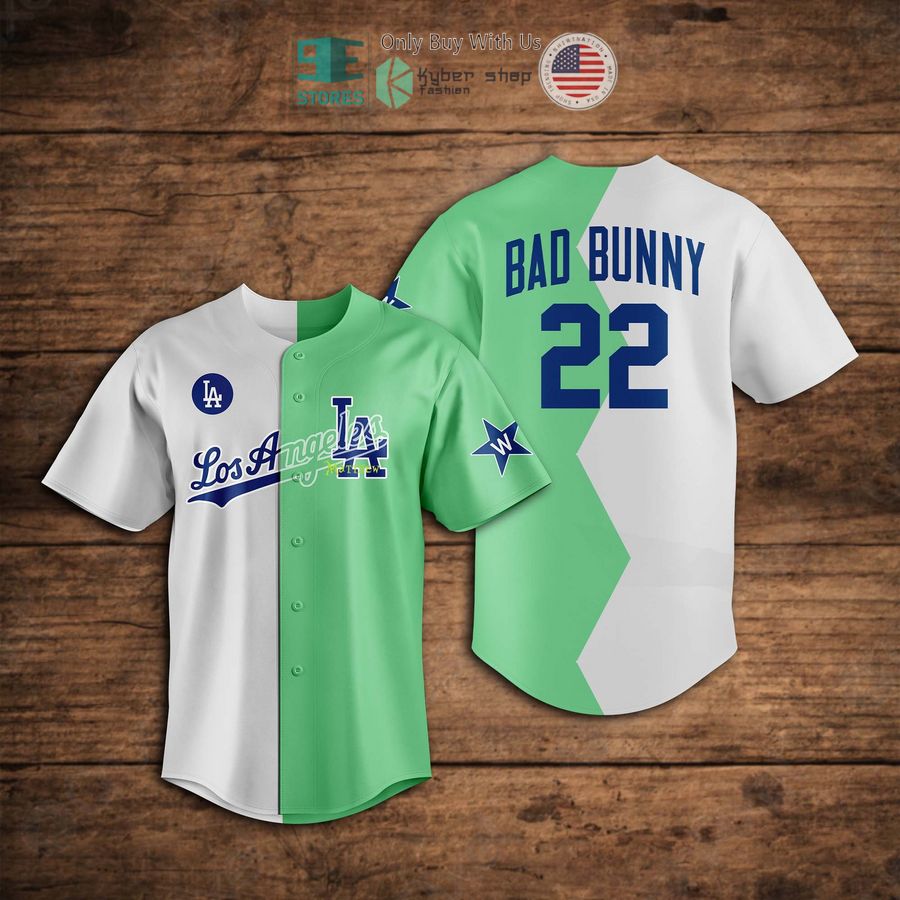 los angeles dodgers bad bunny 22 baseball jersey 1 79787