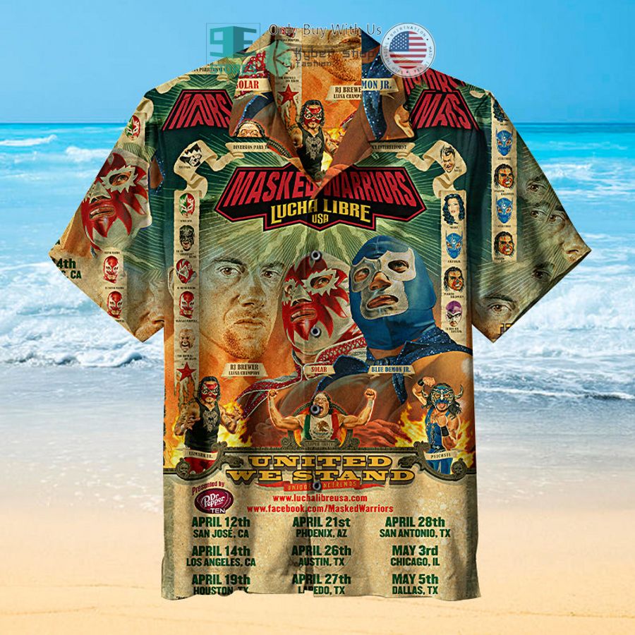 lucha libre usa hawaiian shirt 1 4602