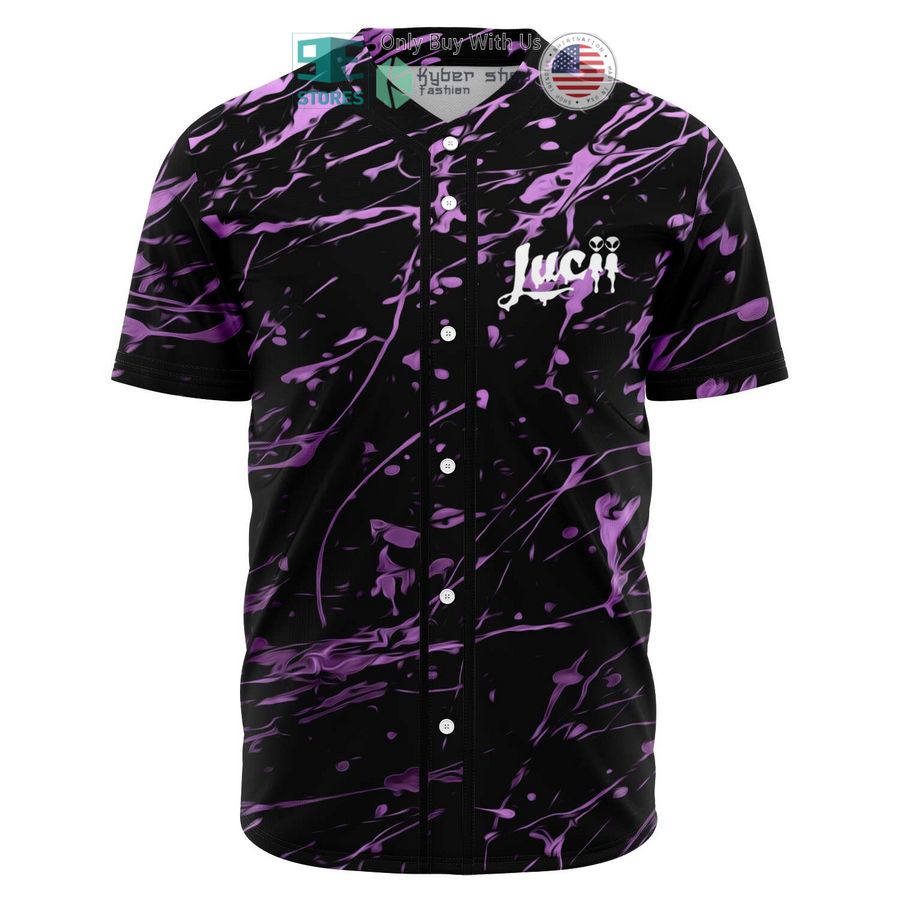 lucii paint black pink baseball jersey 2 11382