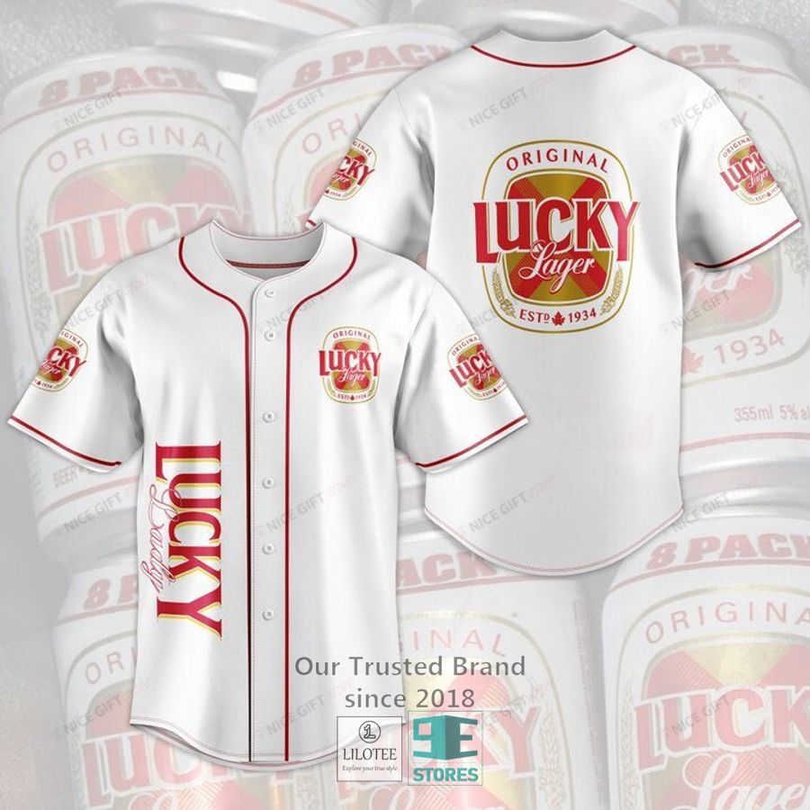 lucky lager baseball jersey 1 68045