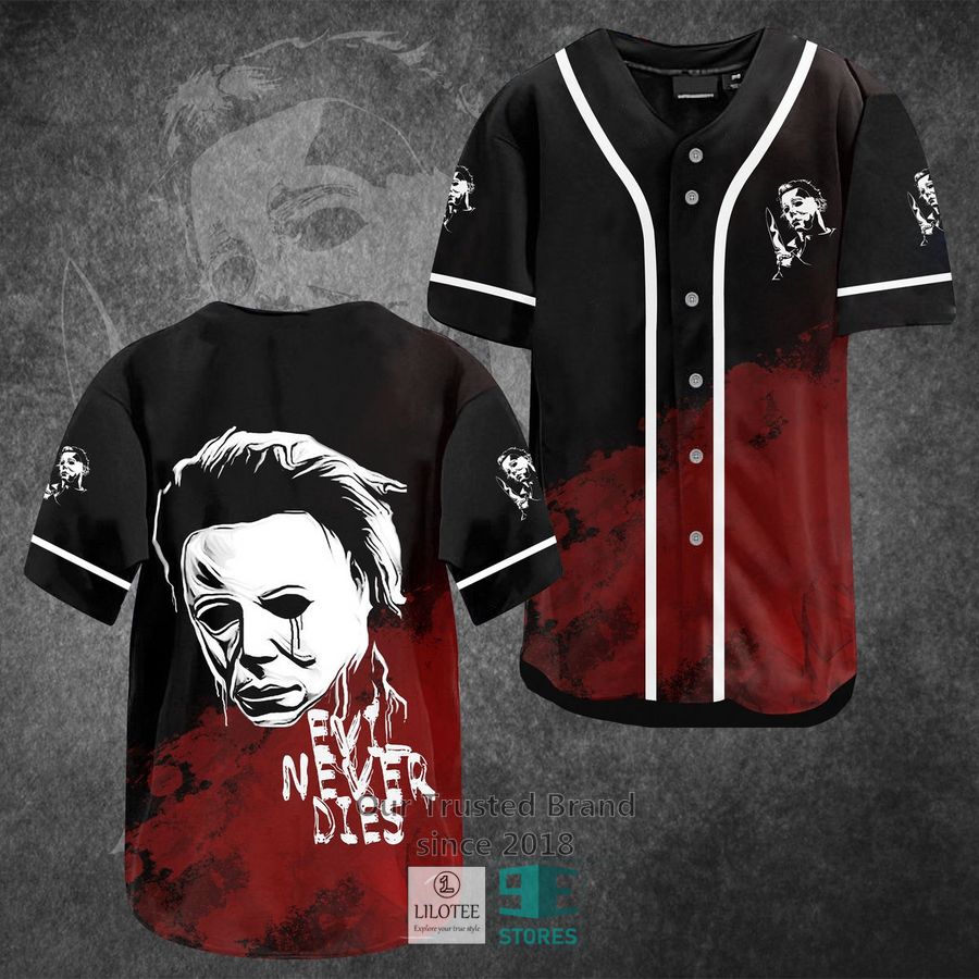 michael myers evil never dies horror movie baseball jersey 1 79761