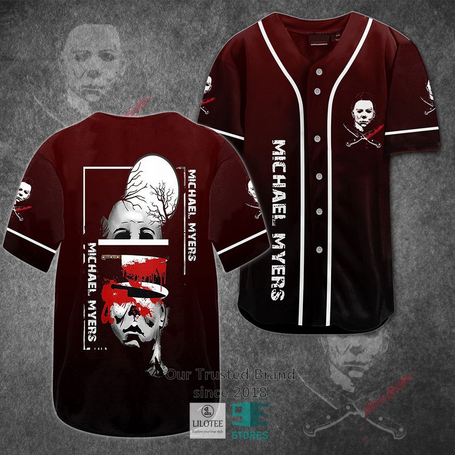 michael myers horror movie baseball jersey 1 64558