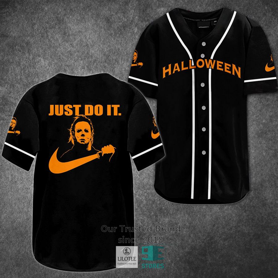 michael myers just do it horror movie baseball jersey 1 63852