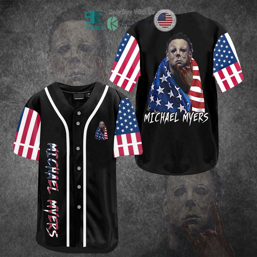 michael myers united states flag baseball jersey 1 8402