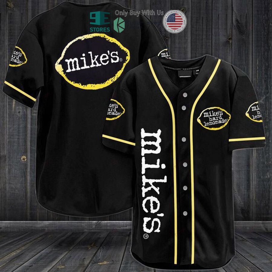 mikes hard lemonade black baseball jersey 1 29781