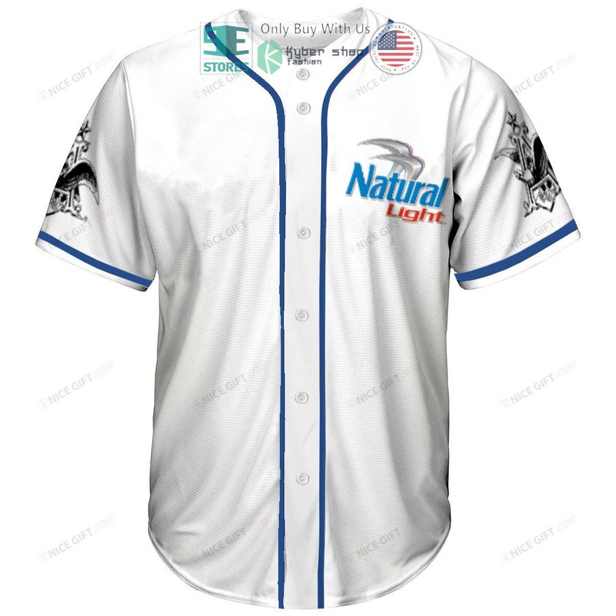 natural light skull united states flag white baseball jersey 2 26906