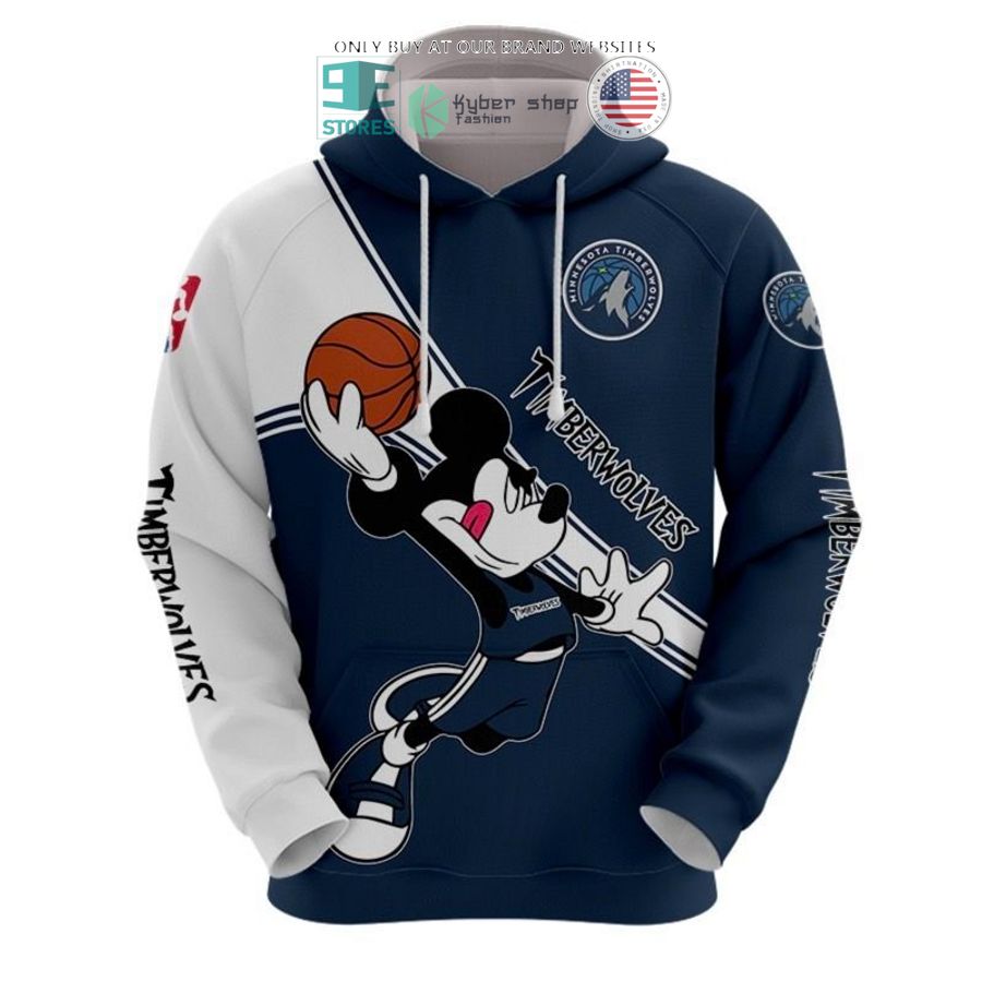 nba minnesota timberwolves mickey mouse shirt hoodie 2 95274