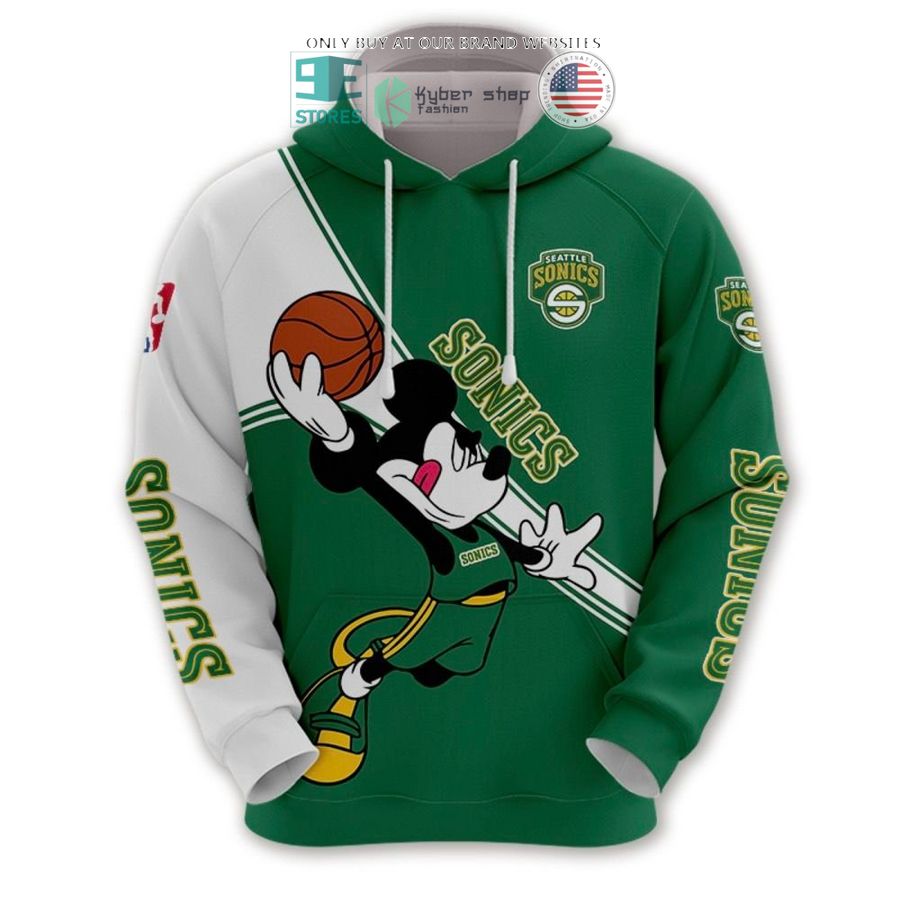 nba seattle supersonics mickey mouse shirt hoodie 1 82860