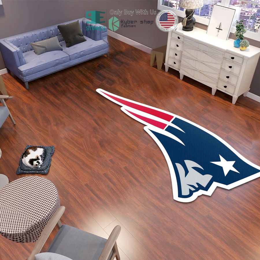 new england patriots logo shaped rug 1 91704