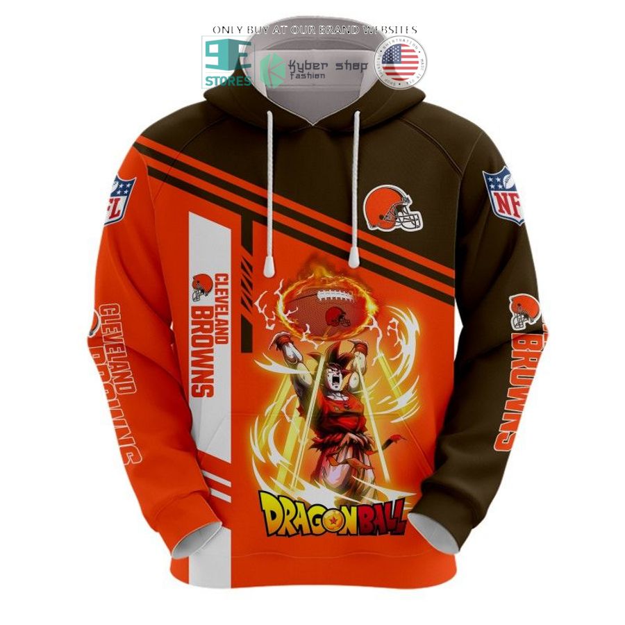 nfl dragon ball super super heroes cleveland browns black orange 3d shirt hoodie 2 77271