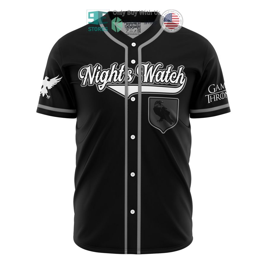 nights watch snow game of thrones baseball jersey 1 63524