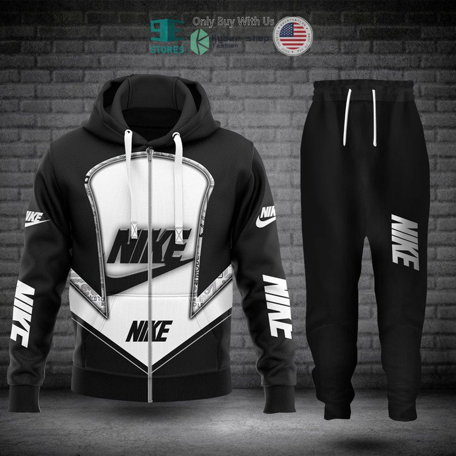 nike brand logo down arrow zip hoodie long pants 1 15628