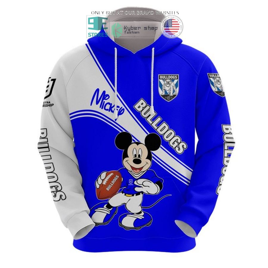 nrl canterbury bankstown bulldogs mickey mouse blue white shirt hoodie 2 52996