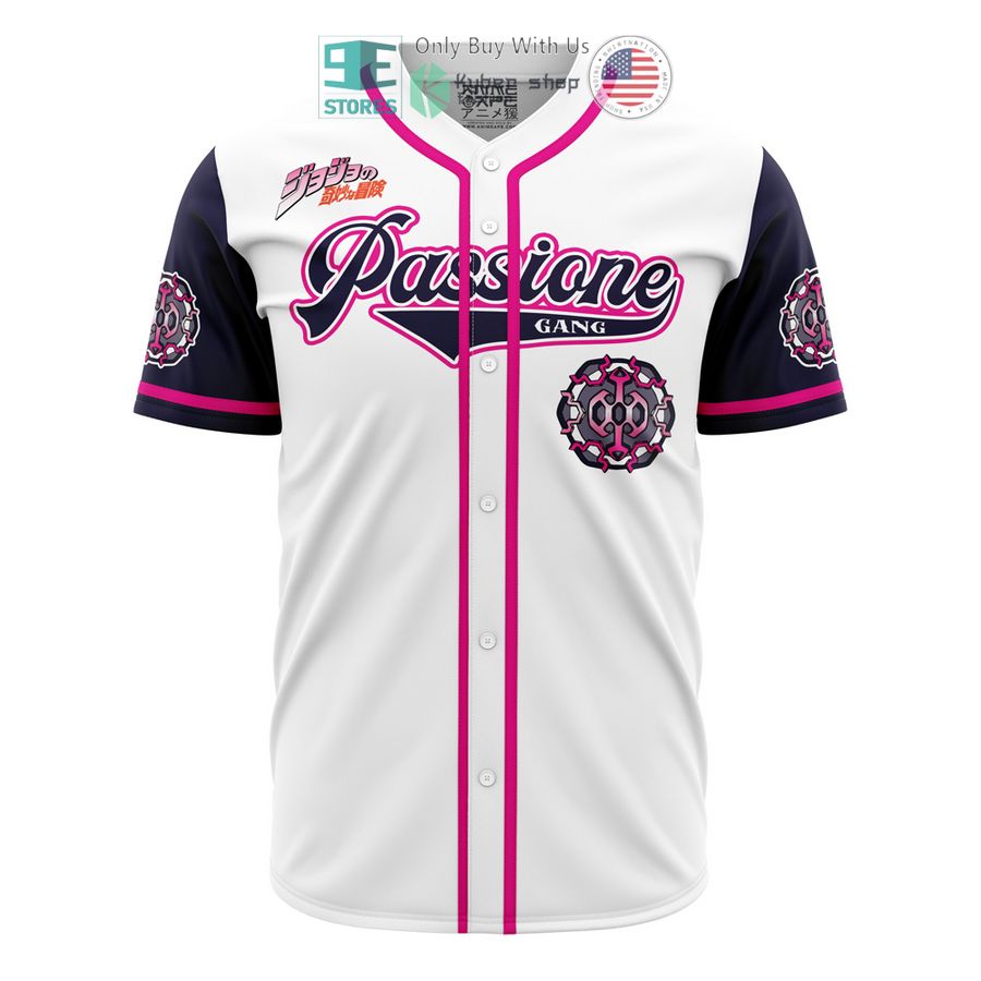 passione gang golden wind jojos bizarre adventure baseball jersey 1 40327