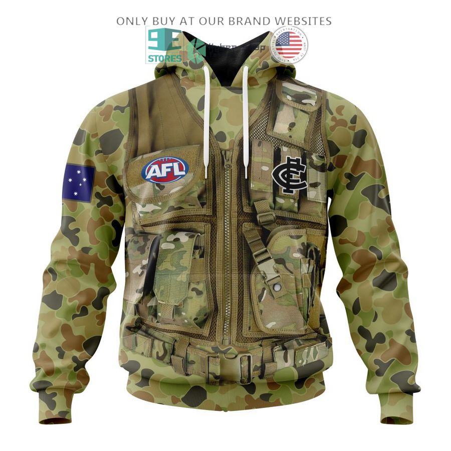 personalized afl carlton football club special military camo 3d shirt hoodie 1 95431