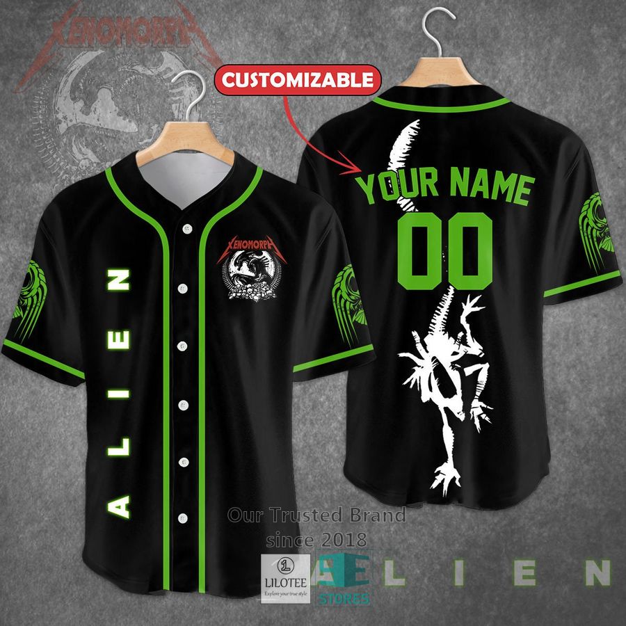 personalized alien horror movie baseball jersey 1 38411