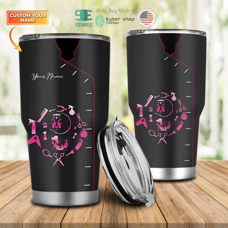 personalized dog groomer pet groomer uniform salon pet tumbler 1 43487