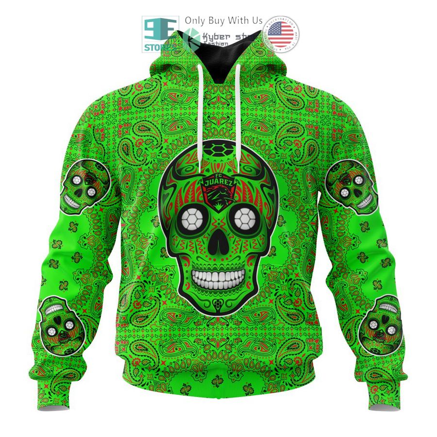 personalized fc juarez sugar skull dia de muertos 3d shirt hoodie 1 19342