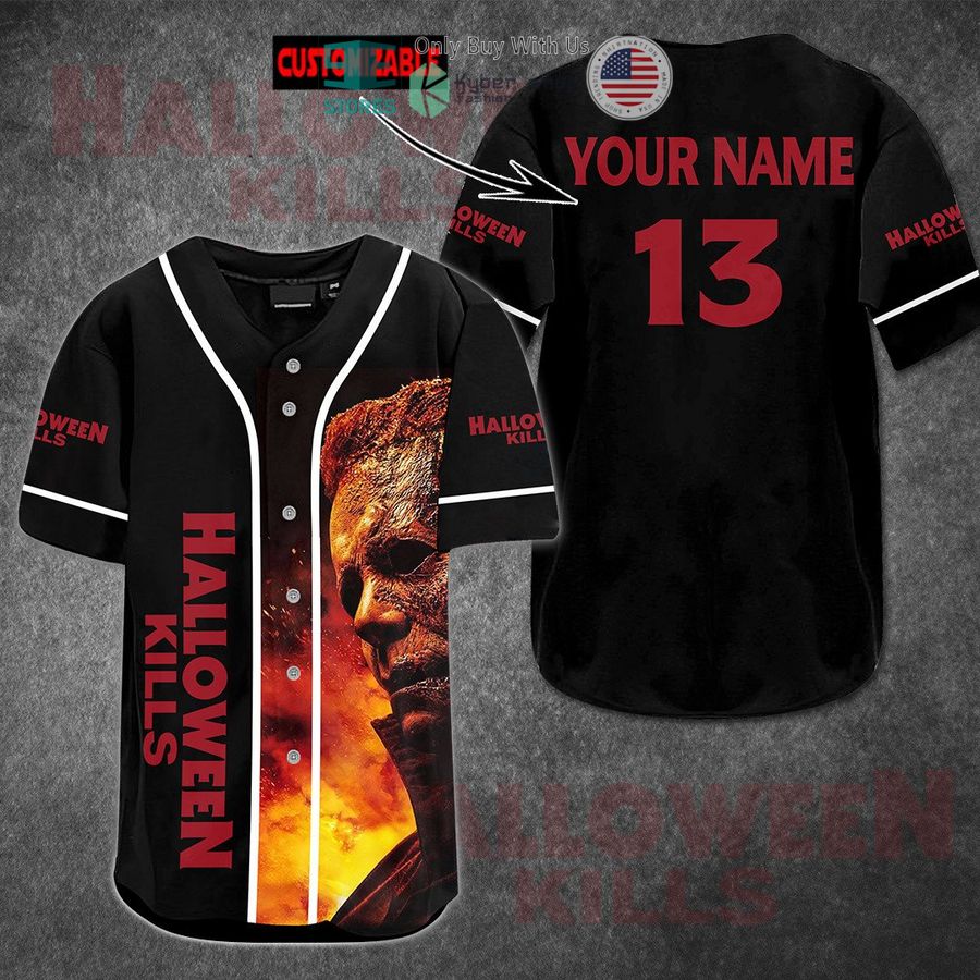 personalized halloween kills michael myers baseball jersey 1 86657