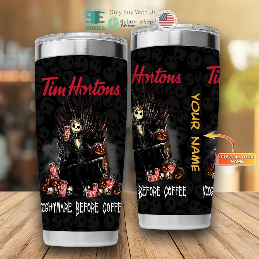 personalized jack skellington nightmare before coffee tumbler 1 33075