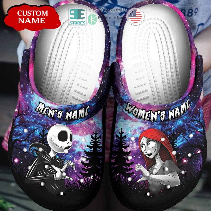 personalized jack skellington sally love violet crocs crocband clog 1 47471