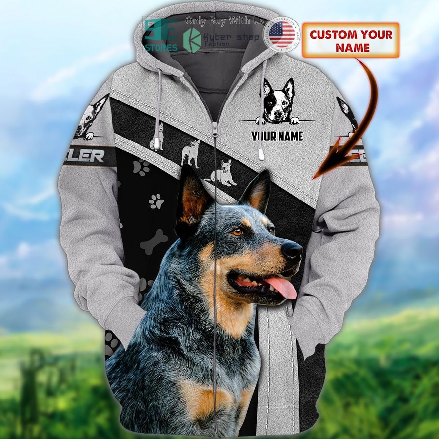 personalized love heeler 3d zipper hoodie 1 13128