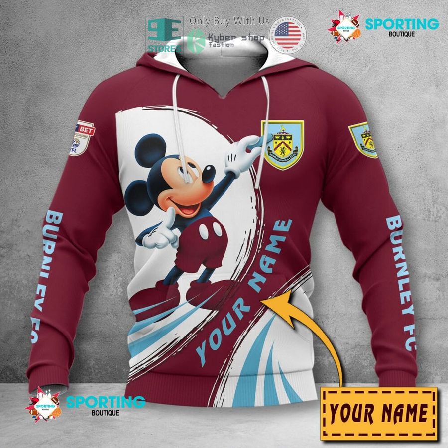 personalized mickey mouse burnley f c logo 3d shirt hoodie 2 63864