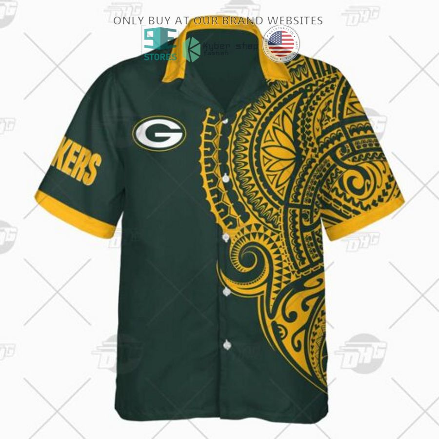 personalized nfl green bay packers polynesian tattoo hawaiian shirt 2 65056