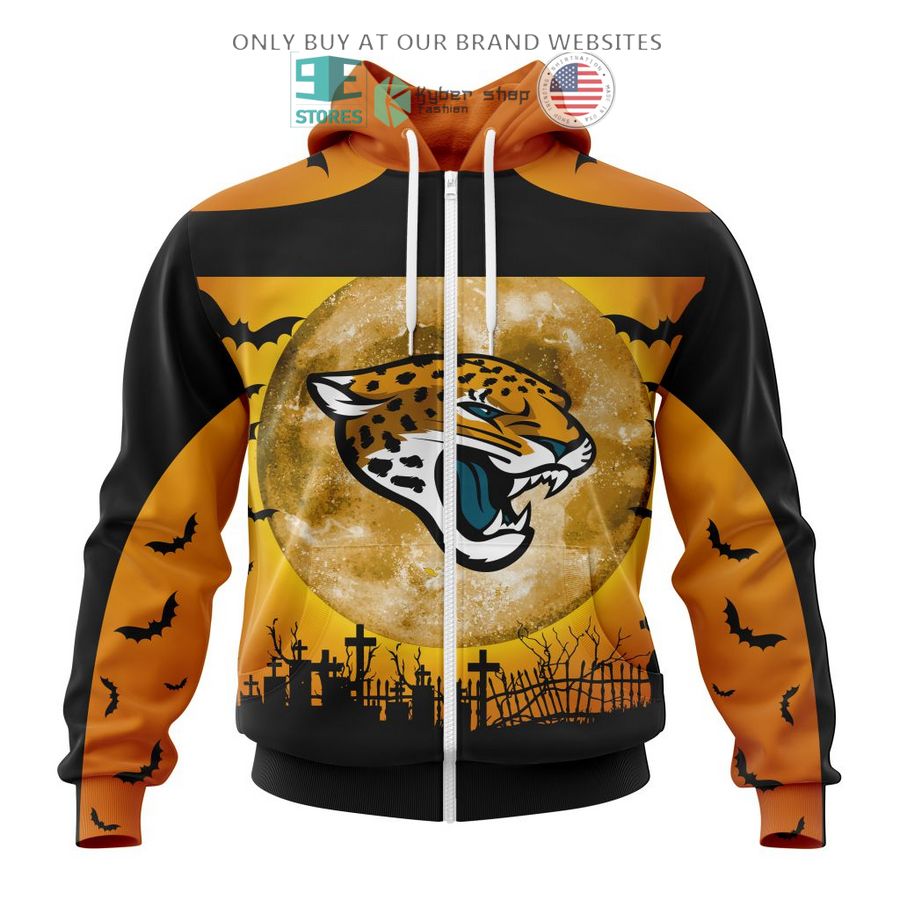 personalized nfl jacksonville jaguars halloween moon 3d shirt hoodie 2 68961