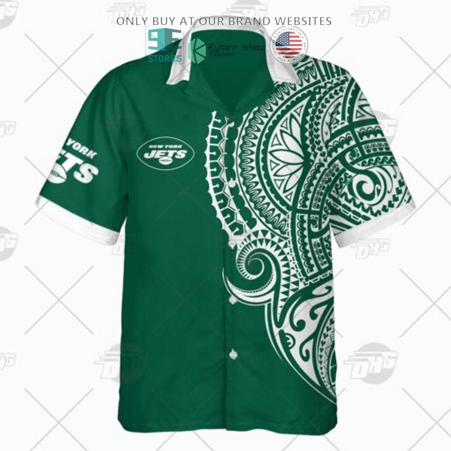 personalized nfl new york jets polynesian tattoo hawaiian shirt 2 50981