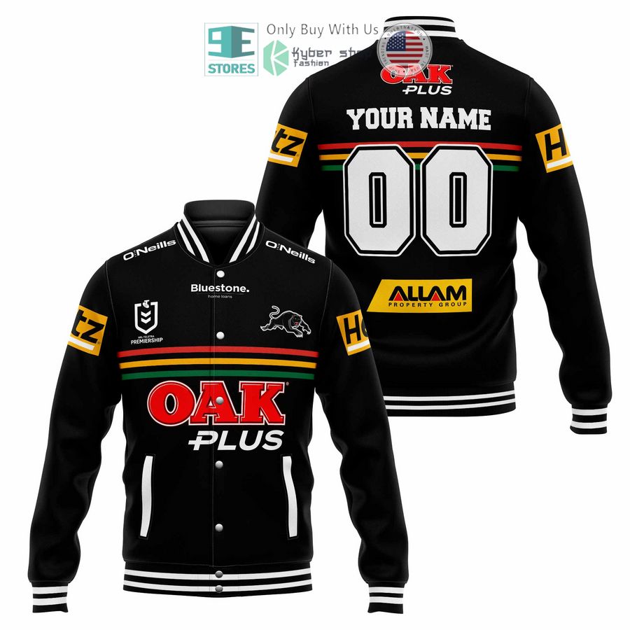 personalized penrith panthers oak plus baseball jacket 1 72940