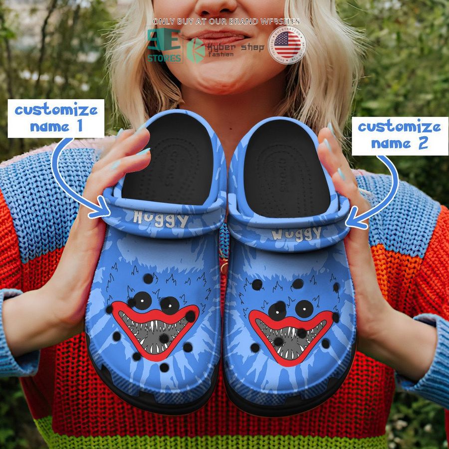 personalized scary huggy crocs crocband shoes 1 77727