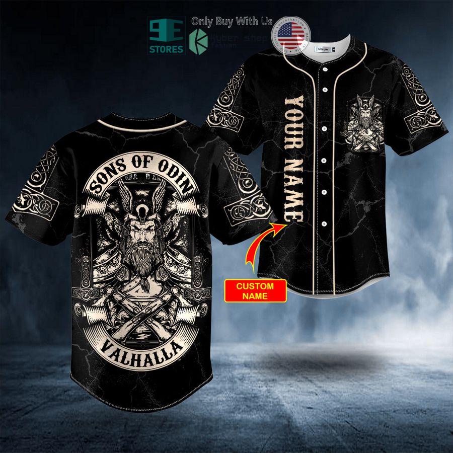 personalized son of odin till valhalla viking custom baseball jersey 1 23797