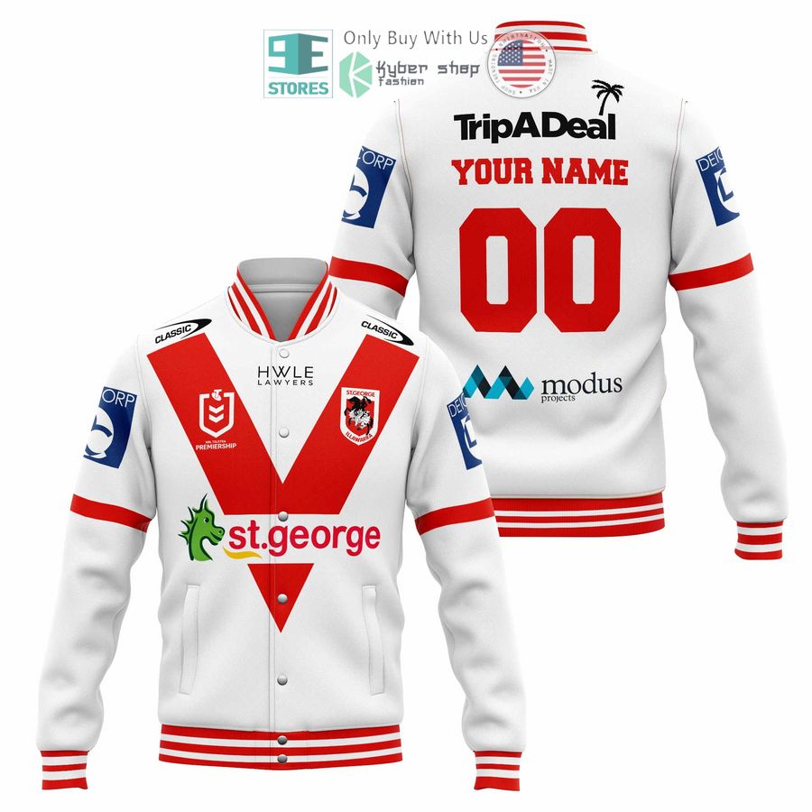 personalized st george illawarra dragons baseball jacket 1 37628