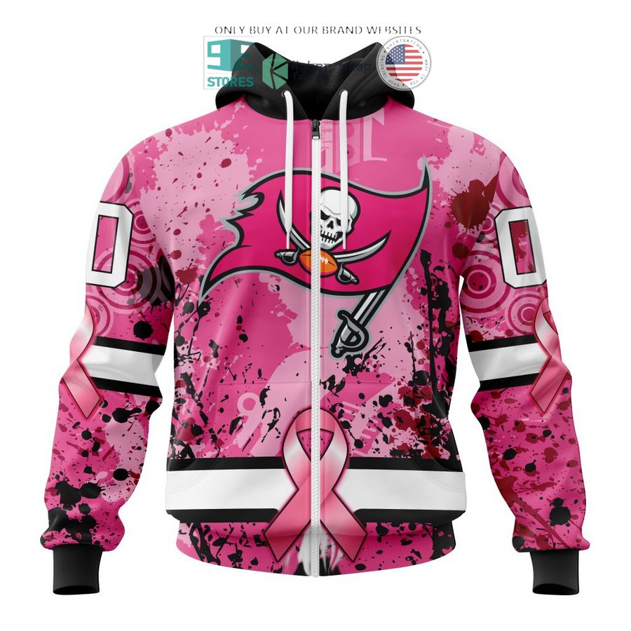 personalized tampa bay buccaneers breast cancer awareness 3d shirt hoodie 2 38795