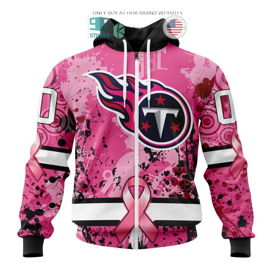 personalized tennessee titans breast cancer awareness 3d shirt hoodie 2 63683