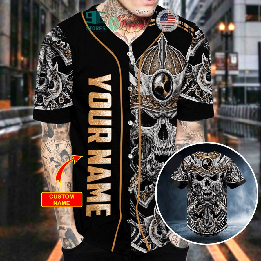 personalized viking skull custom baseball jersey 2 61469