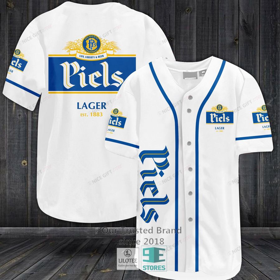 piels beer baseball jersey 1 65961