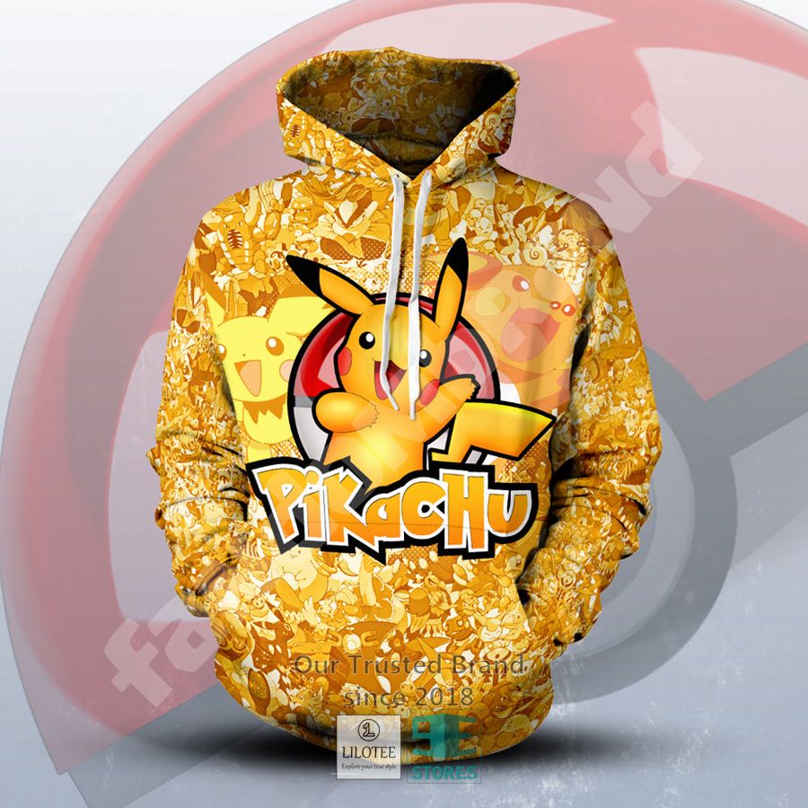 pikachu pokemon 3d hoodie 1 93132