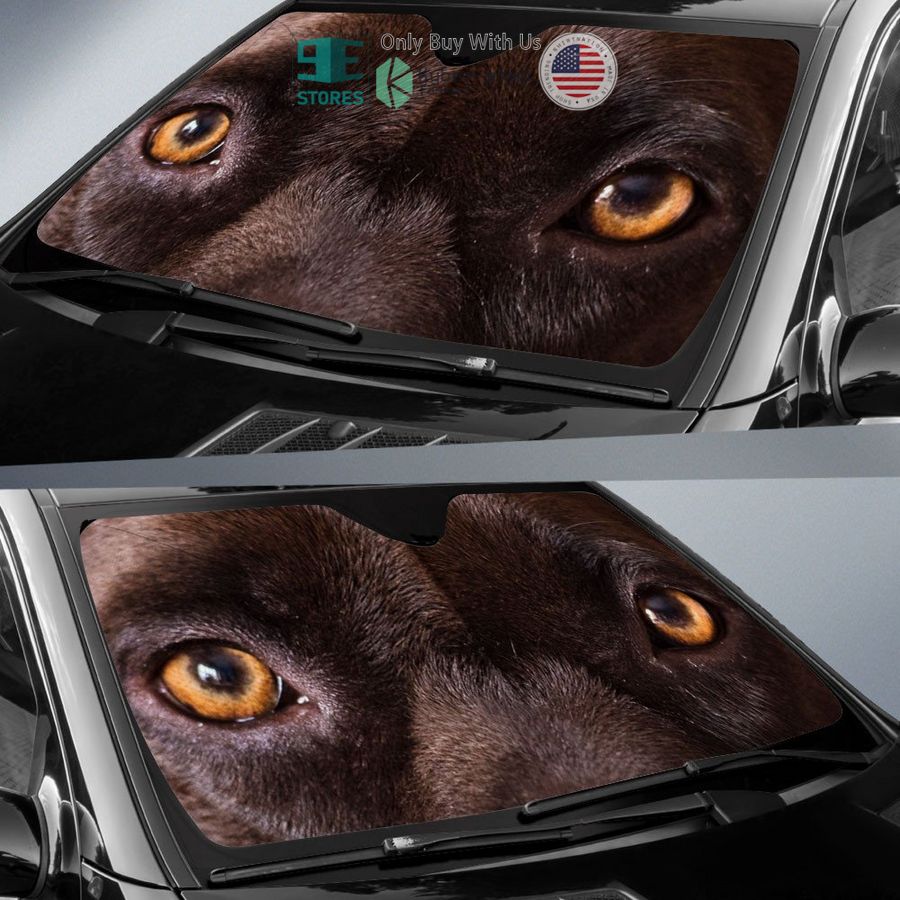 pitbull eyes car sun shade 2 28072