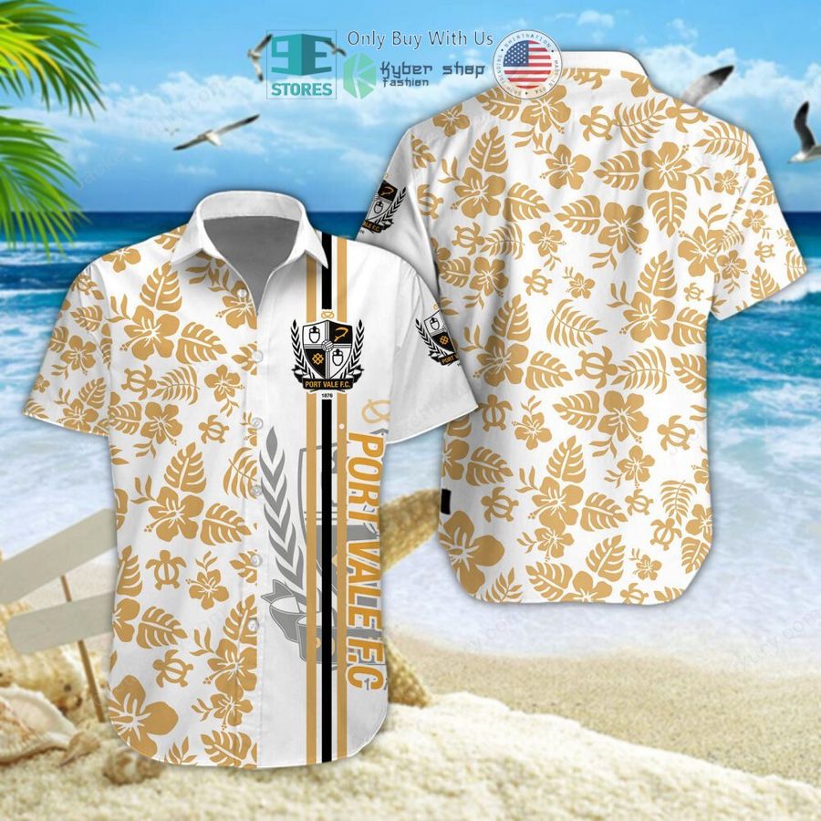 port vale flowers white hawaiian shirt shorts 1 18832