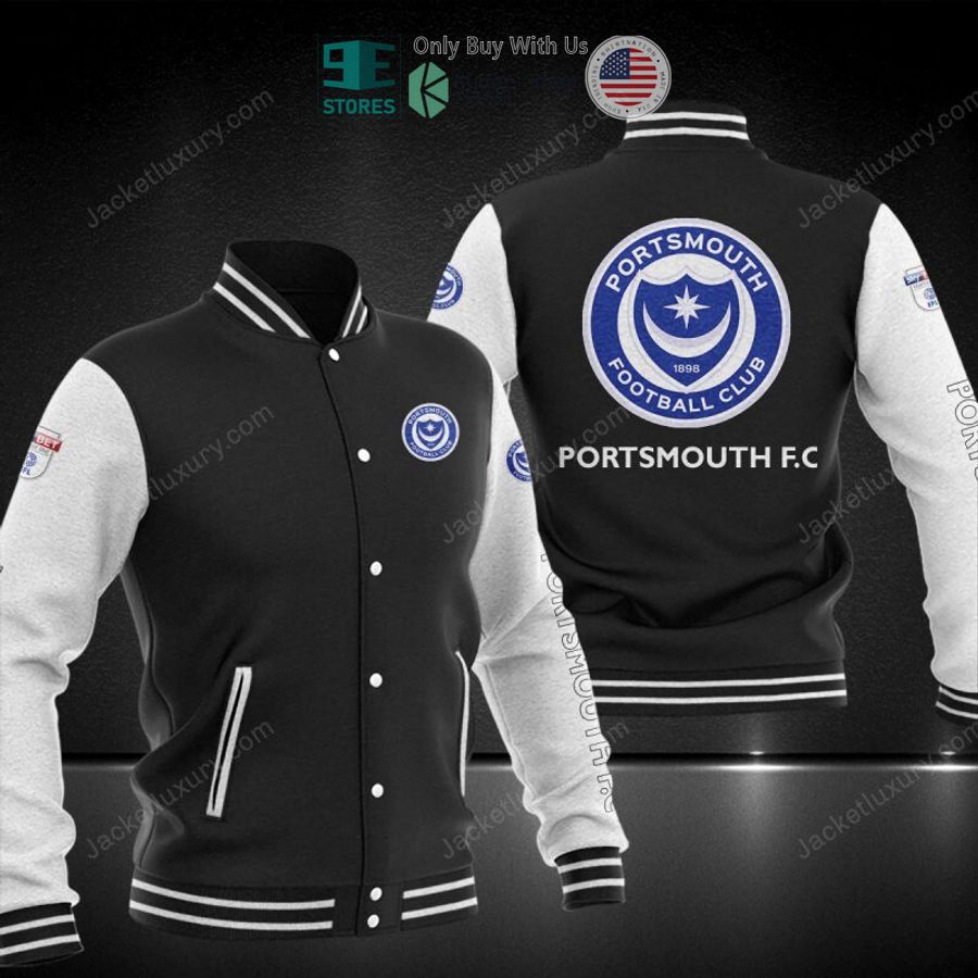 portsmouth f c baseball jacket 1 1082