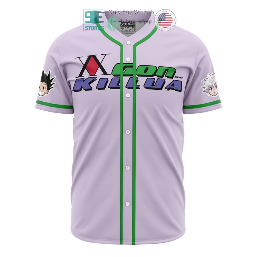 power duo gon killua hunter x hunter baseball jersey 2 73071