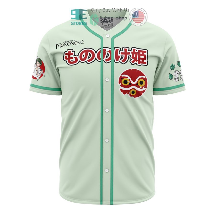 raging princess mononoke studio ghibli baseball jersey 2 42400