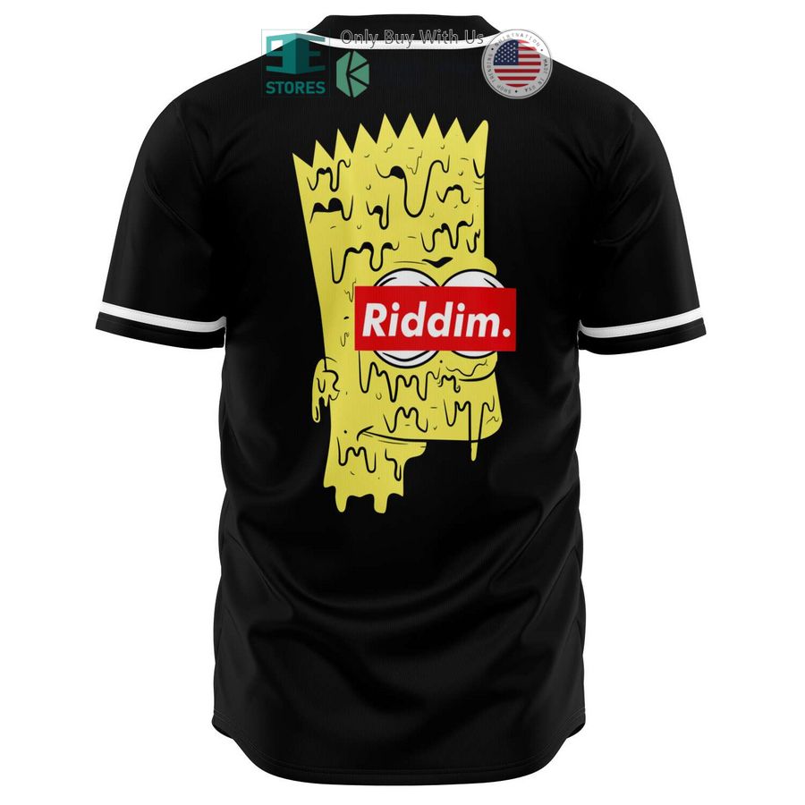 riddim bart simpson black baseball jersey 1 18247