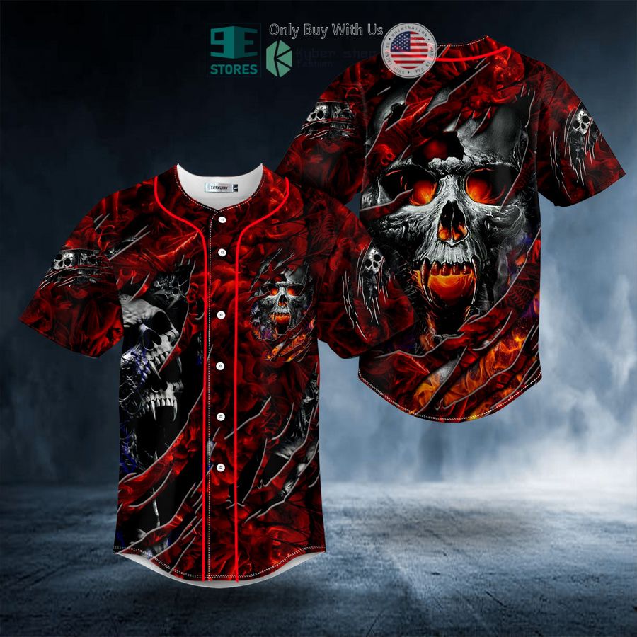 ripped fire eyes vampire skull baseball jersey 1 82064